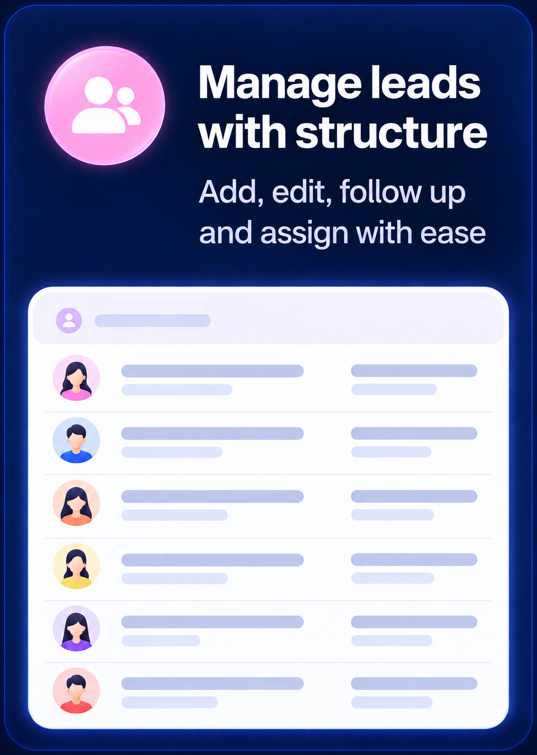 Illustration: structured lead management